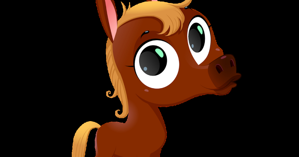 Free: Animals cartoon character design | cute baby horse png image free  download 