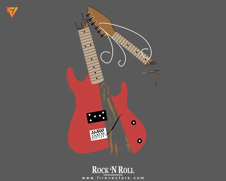 Rock'N Roll,Music,guitar,vector,vectors,tshirts