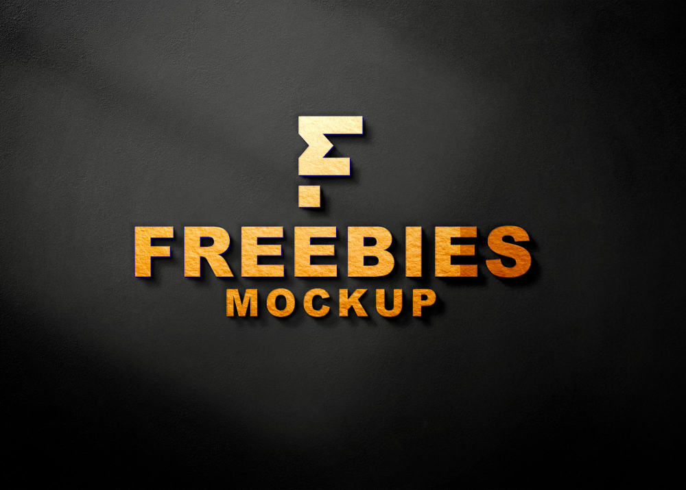 golden,freebiesmockup,eymockup,3d,logo,mockups,mockup,download mockup,freebies