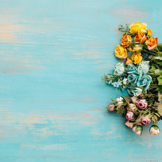 background,flower,wedding,vintage,floral,flowers,wood,blue,retro,space,spring,text,colorful,bride,wooden,marriage,romantic,bouquet,view,top