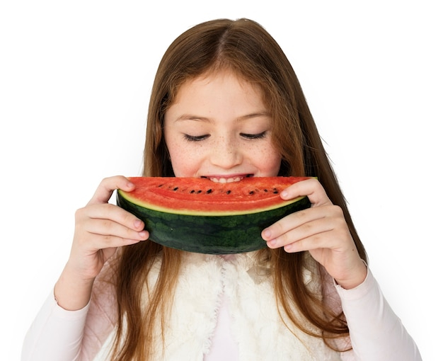 background,people,children,hair,red,red background,fruit,cute,white background,kid,child,person,white,kids background,sweet,studio,watermelon,cute background,diet,nutrition