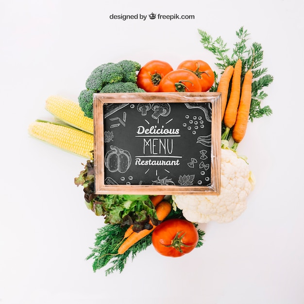 mockup,food,vegetables,chalkboard,cooking,decoration,mock up,organic,natural,healthy,decorative,healthy food,tomato,diet,nutrition,carrot,view,up,top,top view