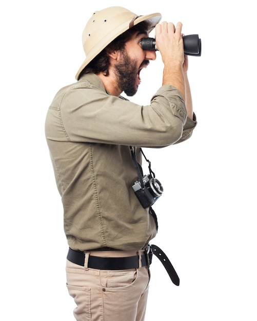 camera,man,hat,profile,surprise,binoculars,male,looking,discover,investigate,investigator,archaeology,through,archaeological