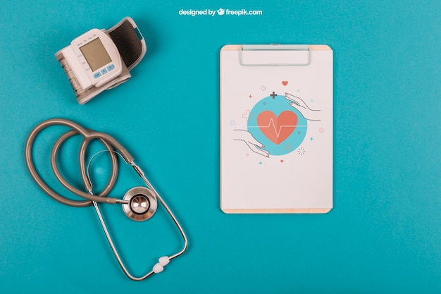 mockup,medical,doctor,health,science,hospital,medicine,mock up,pharmacy,decorative,laboratory,lab,care,healthcare,stethoscope,clinic,emergency,patient,view,up