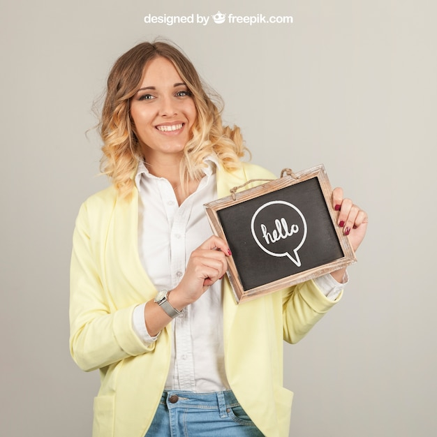 mockup,template,face,quote,smile,happy,presentation,chalkboard,mock up,chalk,drawing,female,young,up,happy face,women face,holding,showcase,stylish,slate
