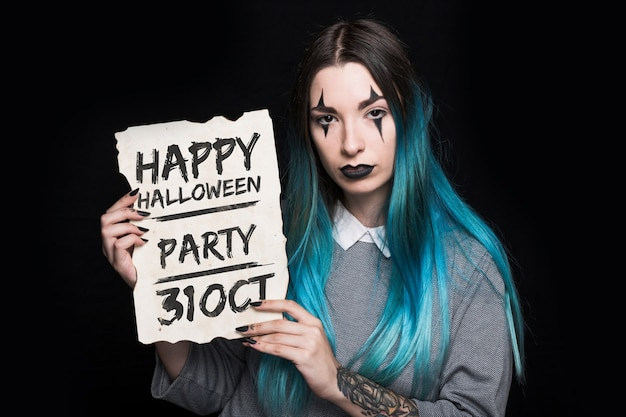 mockup,party,halloween,template,paper,character,typography,face,celebration,font,text,holiday,person,makeup,mock up,pumpkin,walking,lettering,female,woman face