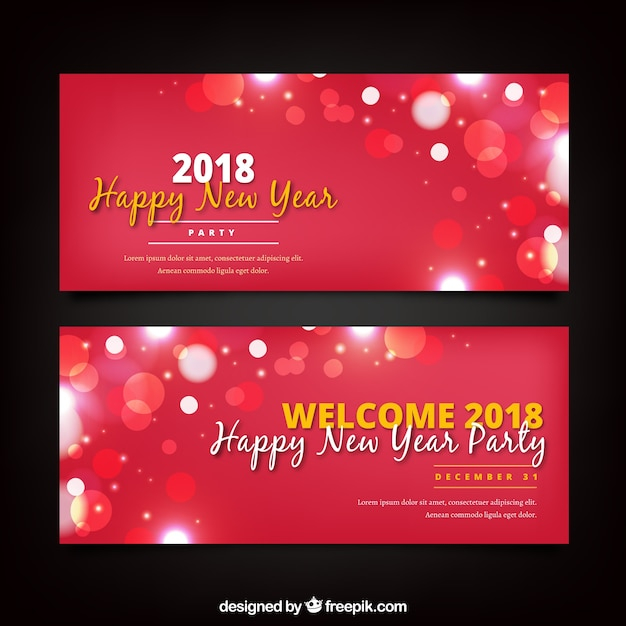 banner,happy new year,new year,party,banners,celebration,happy,holiday,event,happy holidays,new,bokeh,december,celebrate,year,festive,season,2018,new year eve