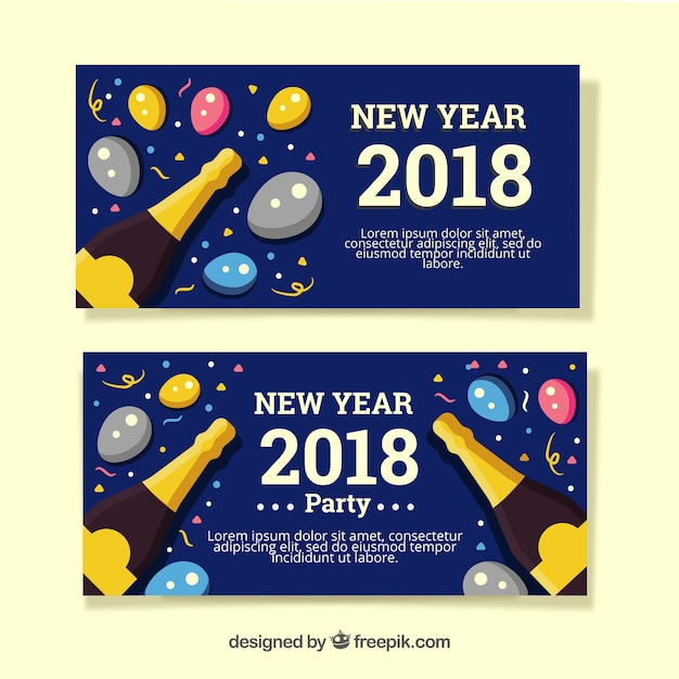 banner,happy new year,new year,party,banners,celebration,happy,holiday,event,happy holidays,champagne,new,balloons,december,celebrate,year,festive,season,2018