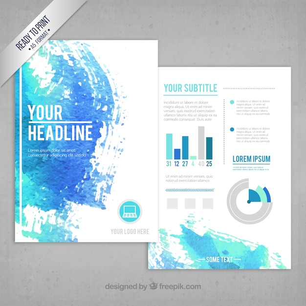 brochure,flyer,watercolor,business,abstract,hand,template,blue,brochure template,splash,chart,leaflet,graph,flyer template,stationery,booklet,painting,statistics,paint splash,hand painted