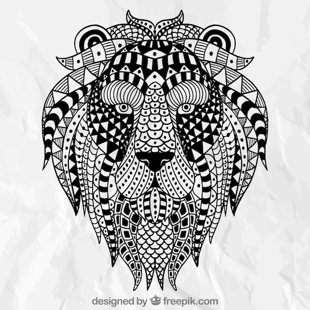 abstract,animal,lion,ethnic,tribal,native