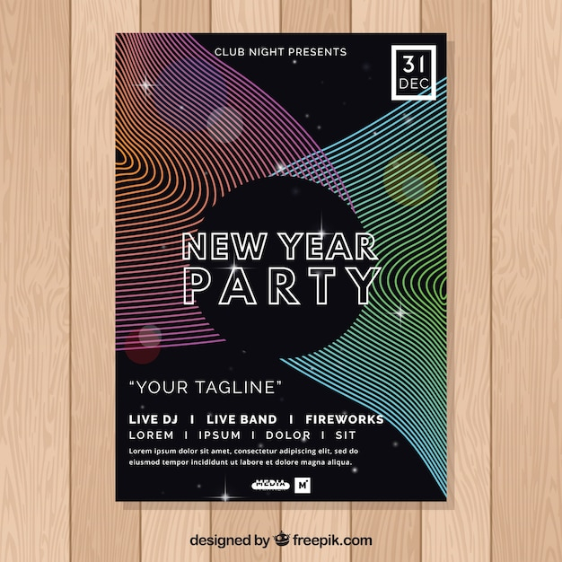 brochure,flyer,poster,happy new year,new year,music,abstract,party,template,brochure template,party poster,leaflet,dance,celebration,happy,holiday,event,festival,flyer template,stationery
