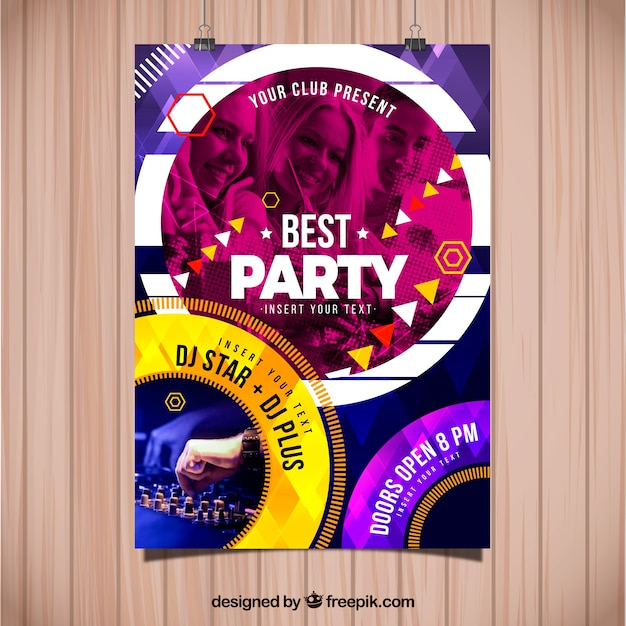  brochure, flyer, poster, music, abstract, party, template, brochure template, party poster, leaflet, dance, celebration, photo, colorful, event, festival, dj, flyer template, stationery, friends