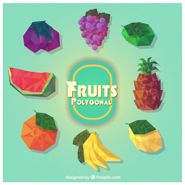 food,abstract,geometric,fruit,health,orange,fruits,banana,polygonal,healthy,pineapple,lemon,healthy food,watermelon,grapes,low poly,polygons,geometrical,low