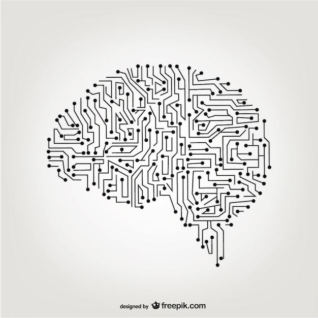  technology, brain, creative, think, outline, intelligence, brain vector, artificial