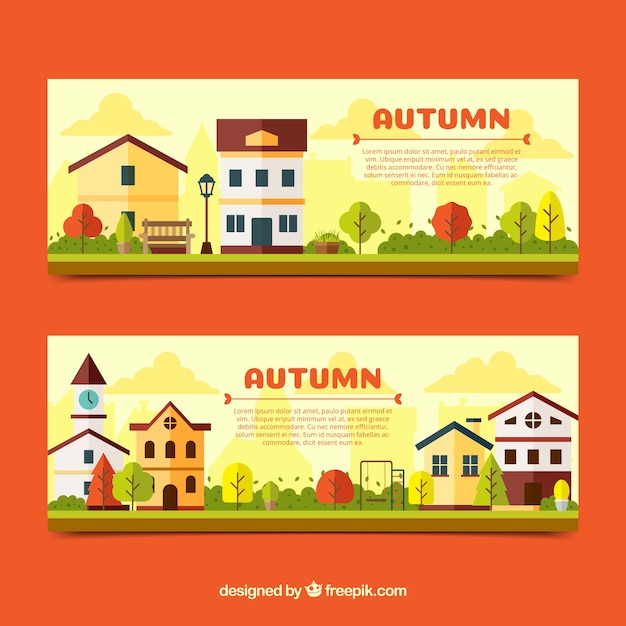 banner,template,leaf,nature,banners,autumn,cute,leaves,colorful,creative,fall,natural,colors,brown,templates,warm,autumn leaves,houses,branches,beautiful