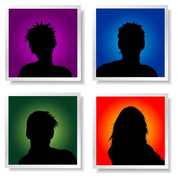 background,people,man,silhouette,avatar,boy,head,youth,female,young,portrait,silhouettes,teen,male,teens,youngsters
