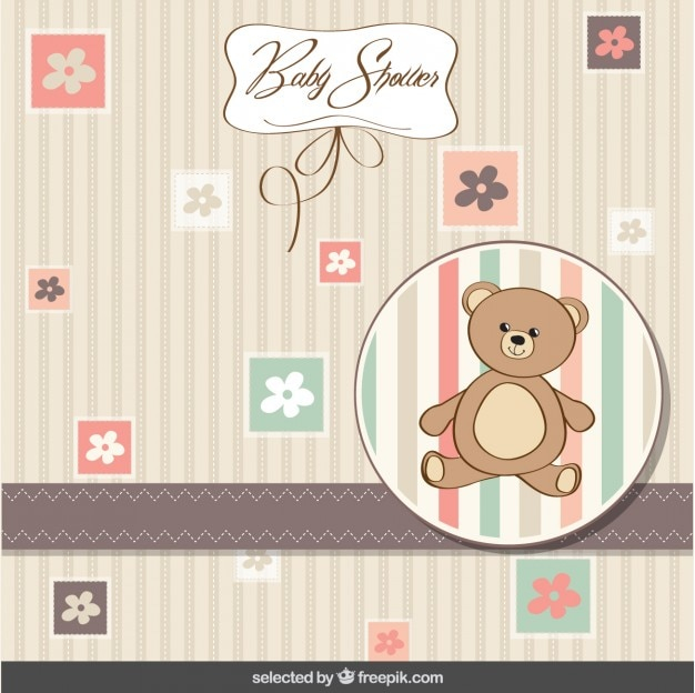 flower,label,invitation,baby,party,card,flowers,badge,baby shower,invitation card,cute,celebration,bear,new,colors,pastel,party invitation,celebrate,teddy bear,shower