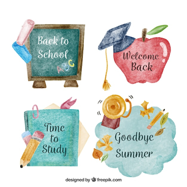 watercolor,school,book,education,badge,badges,back to school,study,pencil,chalkboard,elements,college,creativity,templates,class,learn,back,teaching,academic,collection