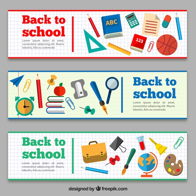 banner,school,template,education,banners,notebook,college,back,educational,items