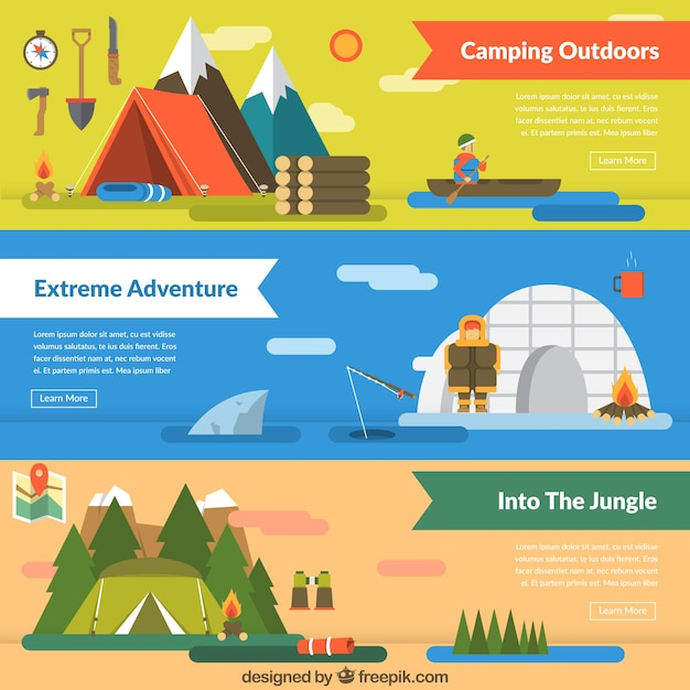 banner,nature,mountain,banners,forest,sports,jungle,camping,adventure,pine,mountains,camp,tent,outdoor,experience,risk,countryside,different,equipment,canoe