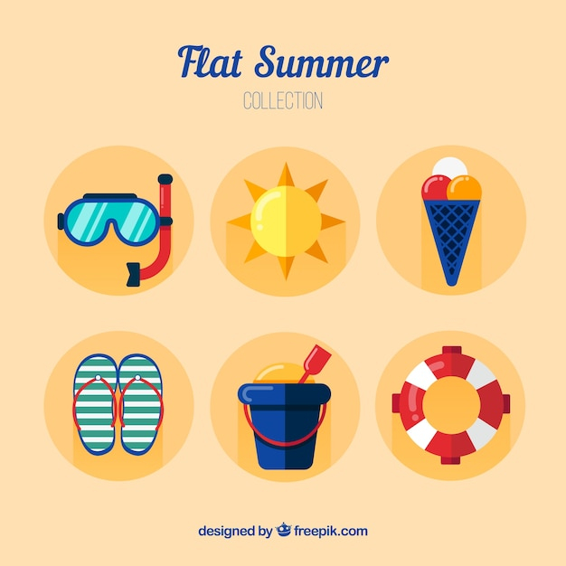 summer,beach,sea,sun,ice cream,holiday,clothes,flat,ice,cube,elements,vacation,cream,sunshine,diving,style,season,pack,collection,shovel