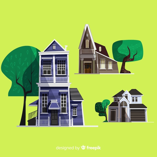  tree, design, city, house, building, home, construction, flat, architecture, flat design, town, urban, roof, property, apartment, houses, beautiful, city buildings, set, housing, facade, residential