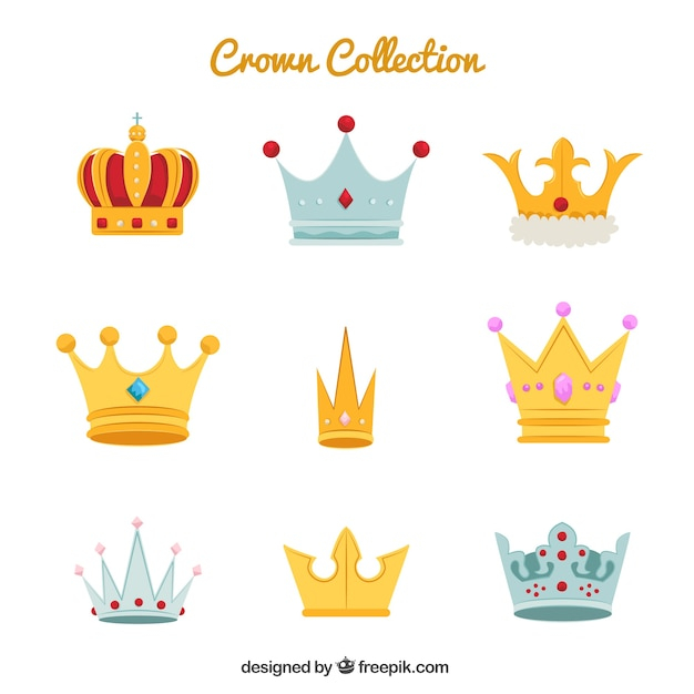  gold, design, crown, luxury, silver, golden, flat, princess, king, jewelry, flat design, stone, power, queen, jewel, king crown, gem, government, prince, collection