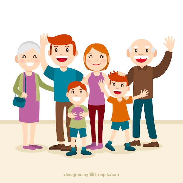 people,design,family,mother,time,meeting,flat,boy,smiley,flat design,father,characters,grandmother,parents,grandparents,grandfather,relationship,grandma,age,big