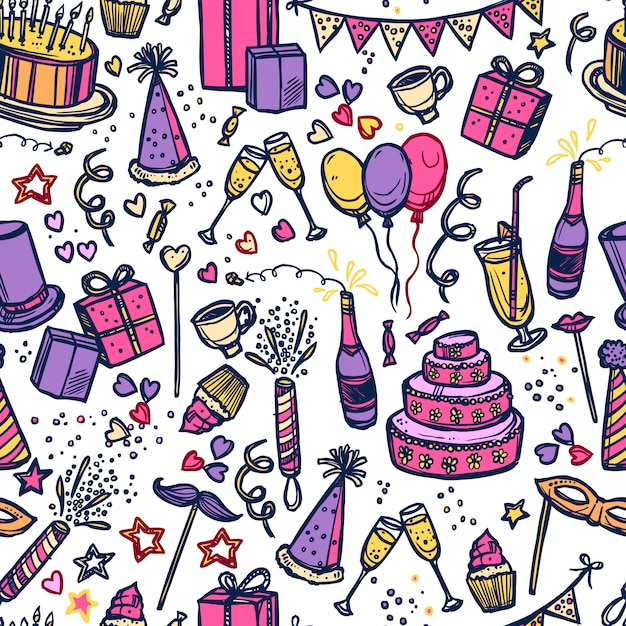 pattern,birthday,invitation,heart,party,cake,icons,celebration,time,glasses,birthday invitation,friends,cup,seamless pattern,cocktail,elements,birthday cake,fun,decorative,party invitation