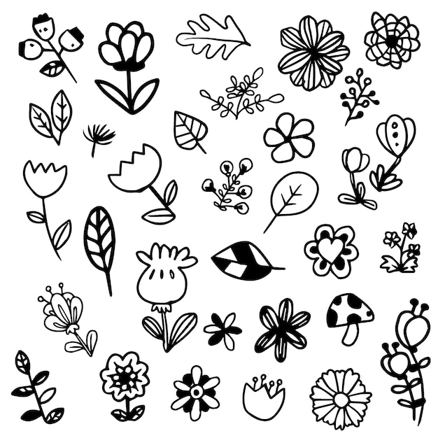 flower,floral,flowers,icon,nature,icons,spring,leaves,black,white,plant,natural,blossom,beautiful,spring flowers,icon set,pack,flower icon,collection,petals