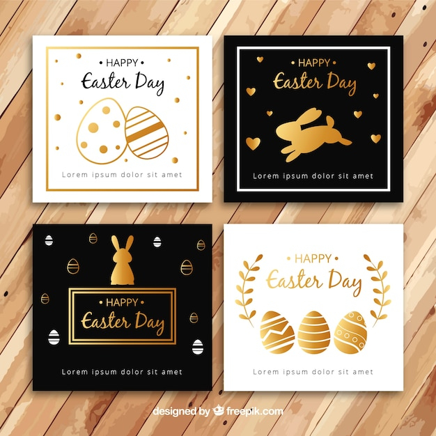 gold,card,spring,celebration,black,holiday,golden,easter,religion,rabbit,egg,cards,traditional,bunny,christian,day,eggs,pack,holiday card,collection