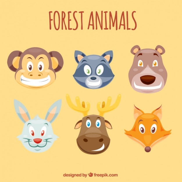 nature,cartoon,animal,forest,smile,animals,bear,reindeer,decoration,monkey,rabbit,fox,decorative,cartoon animals,wild,avatars,raccoon,nice,wildlife