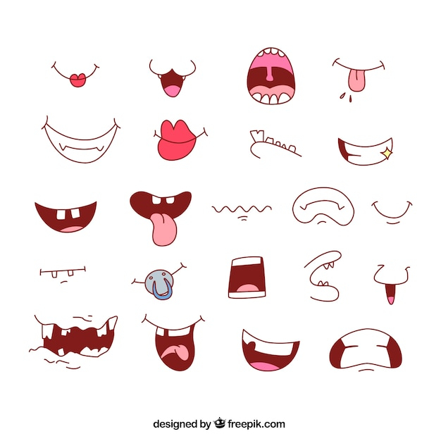 Free: Cartoon mouths collection 