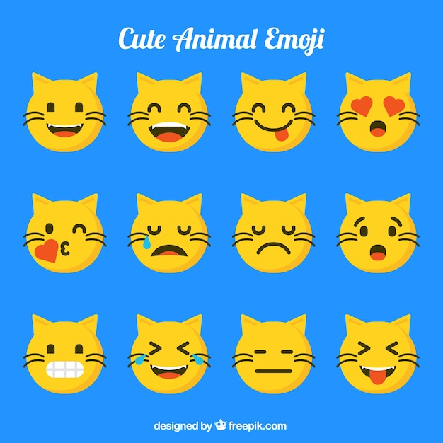 love,design,animal,cat,face,cute,smile,happy,flat,emoticon,smiley,flat design,fun,funny,sad,emotion,cute animals,expression,happy face,laugh