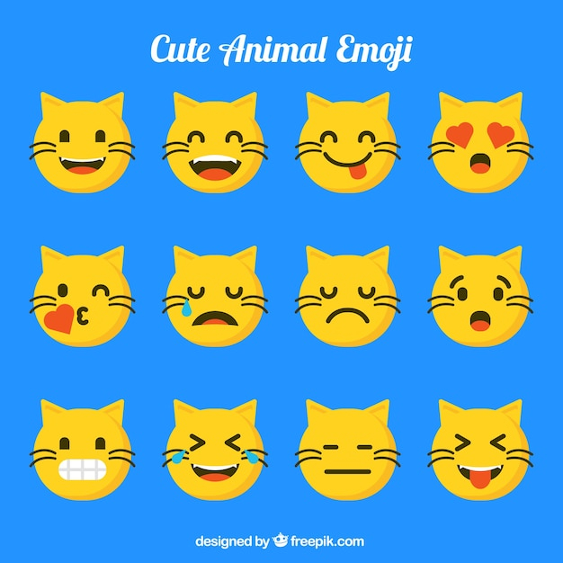 Free Vectors  Cats, icons, smiles, smiles