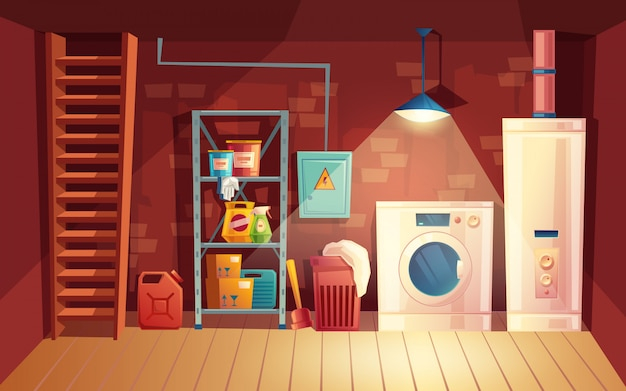  house, box, cartoon, home, wall, furniture, room, clothes, decoration, electricity, interior, clean, floor, machine, laundry, wash, washing, stock, cable, style
