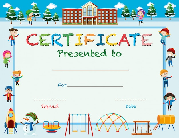 winter,certificate,school,kids,template,education,paper,student,cute,art,child,drawing,school children,season,at