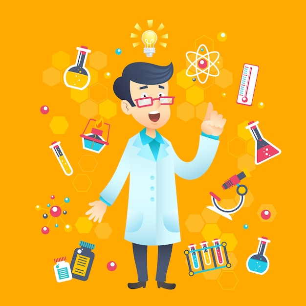  school, people, design, technology, education, medical, character, idea, icons, science, work, person, bottle, medicine, job, glass, elements, illustration, chemistry