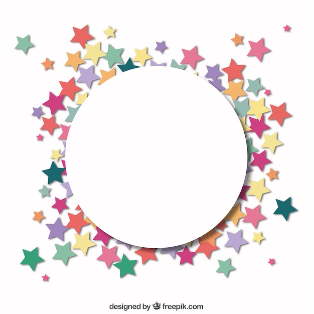  frame, birthday, party, star, border, circle, stars, colorful, carnival, decoration, round, decorative, birthday party, circle frame, round frame