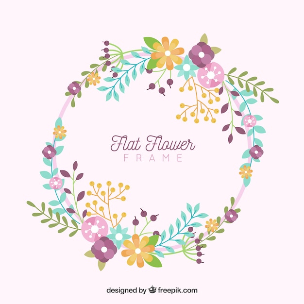 flower,frame,floral,flowers,design,circle,ornament,leaf,nature,cute,spring,leaves,floral frame,colorful,flat,plant,decoration,flower frame,natural,floral ornaments