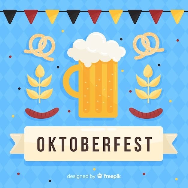  food, party, design, beer, autumn, celebration, holiday, festival, flat, bar, wheat, glass, drink, fall, flat design, mug, alcohol, classic, culture, traditional