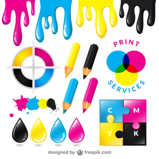 Free: Printer CMYK color model Printing , Color printer transparent ...