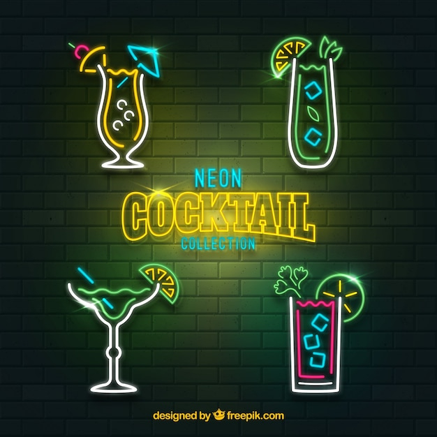  summer, fruit, tropical, sign, neon, bar, glass, lights, juice, cocktail, drinks, style, pack, cocktails, fruit juice, collection, delicious, neon sign, set, cocktail glass