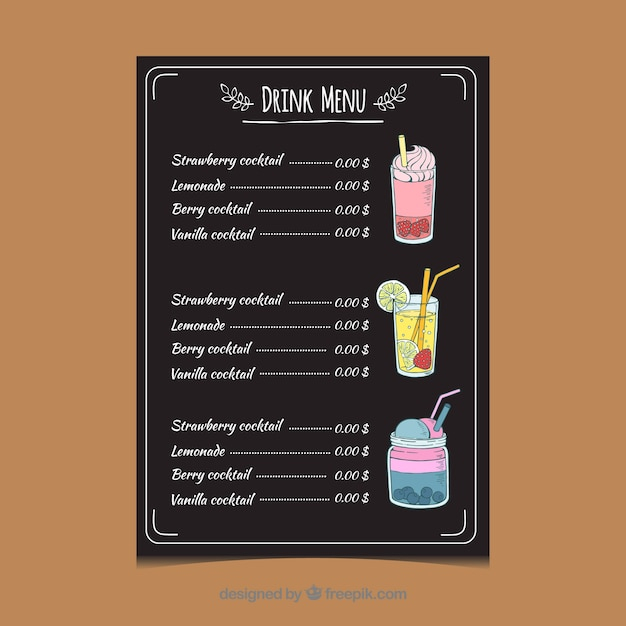 menu,design,summer,template,fruit,tropical,chalkboard,chalk,juice,cocktail,drinks,print,style,cocktails,fruit juice,delicious,ready,exotic,summertime,cooling