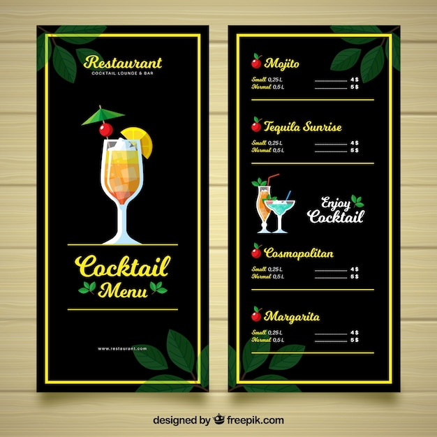 menu,design,summer,template,fruit,tropical,flat,juice,cocktail,flat design,drinks,print,cocktails,fruit juice,delicious,menu template,ready,exotic,summertime,cooling