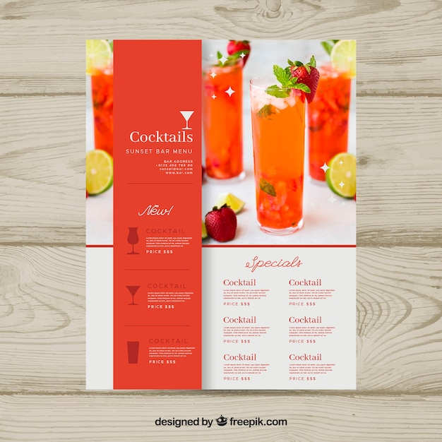  menu, summer, template, fruit, photo, tropical, juice, cocktail, drinks, print, cocktails, fruit juice, delicious, ready, summertime, exotic, cooling, refreshing, ready to print, alcoholic drinks