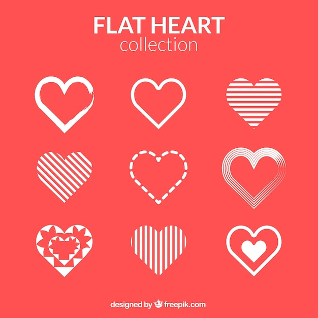 abstract,heart,love,design,flat,decoration,stripes,flat design,decorative,hearts,romantic,beautiful,collection,romance,romanticism