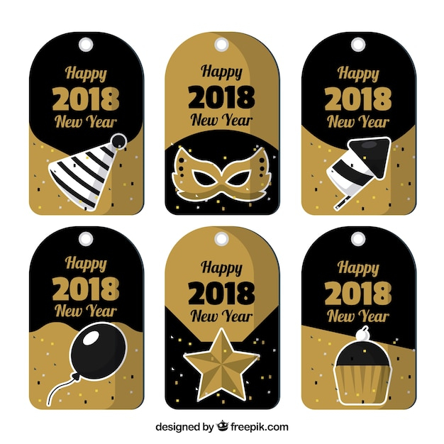 label,happy new year,new year,party,design,badge,sticker,celebration,black,happy,badges,holiday,event,labels,golden,happy holidays,flat,new,stickers,flat design
