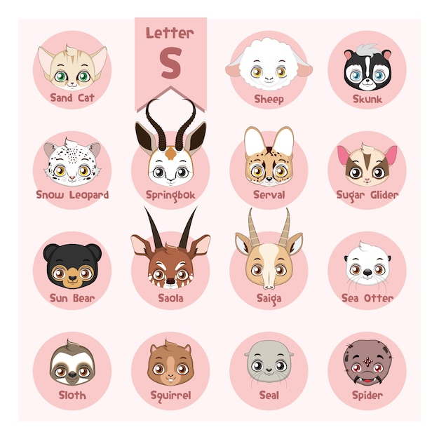 Free: Collection of cute animal stickers 