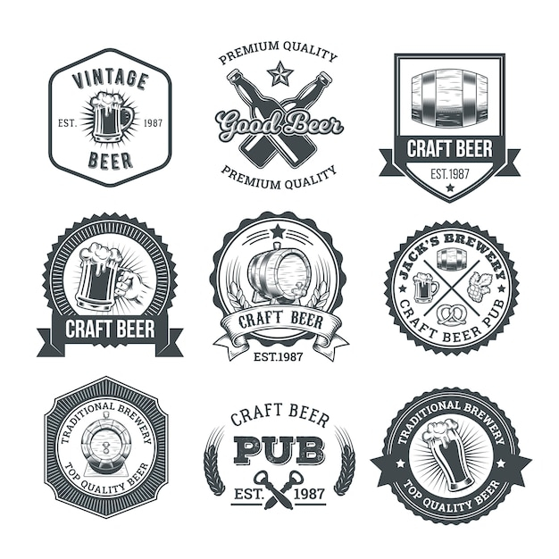  logo, vintage, label, icon, template, restaurant, badge, beer, tag, stamp, sticker, retro, graphic, badges, silhouette, festival, sign, bottle, bar, glass